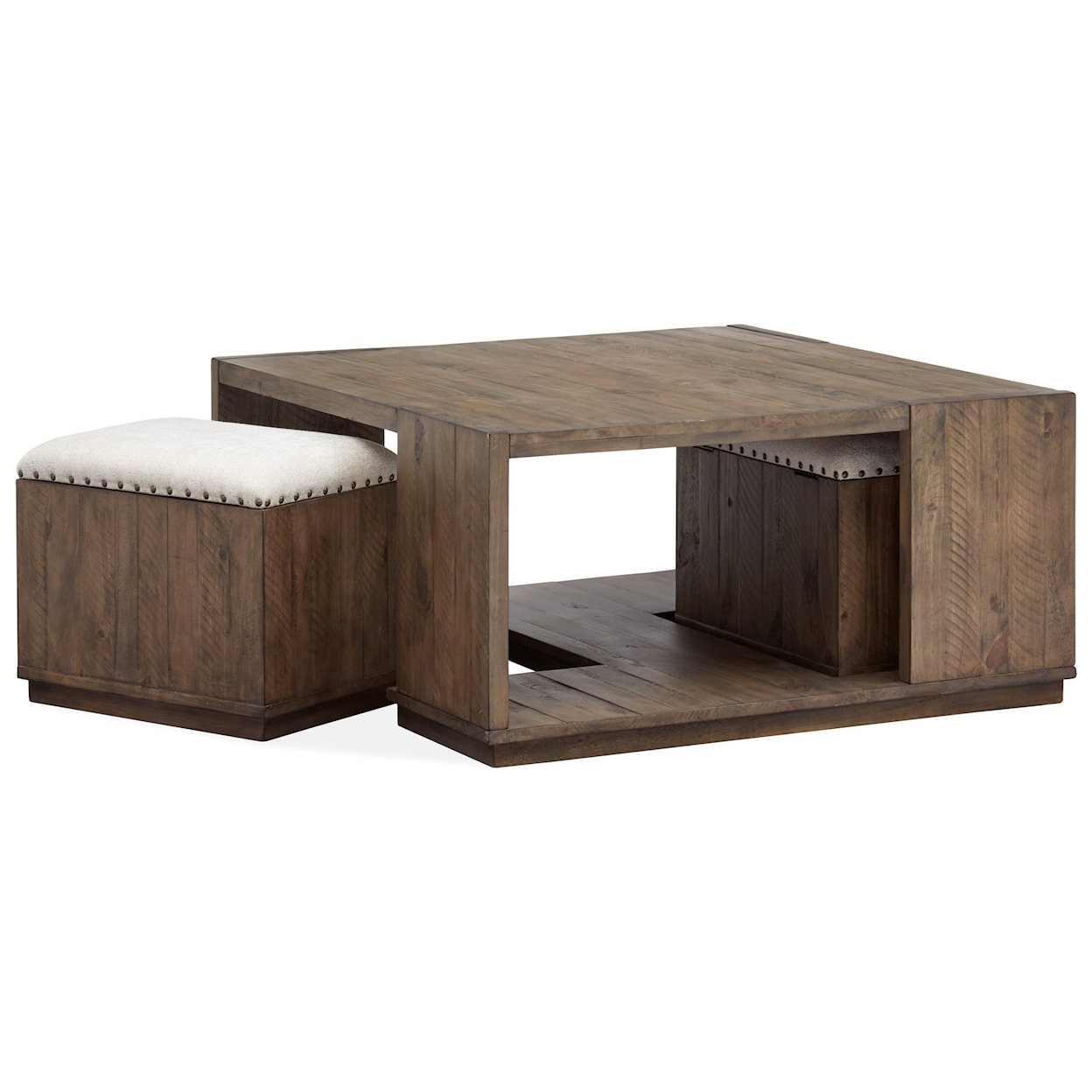 Magnussen Home Leighton Occasional Tables Square Cocktail Table