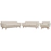 Modway Engage Sofa Loveseat and Armchair Set