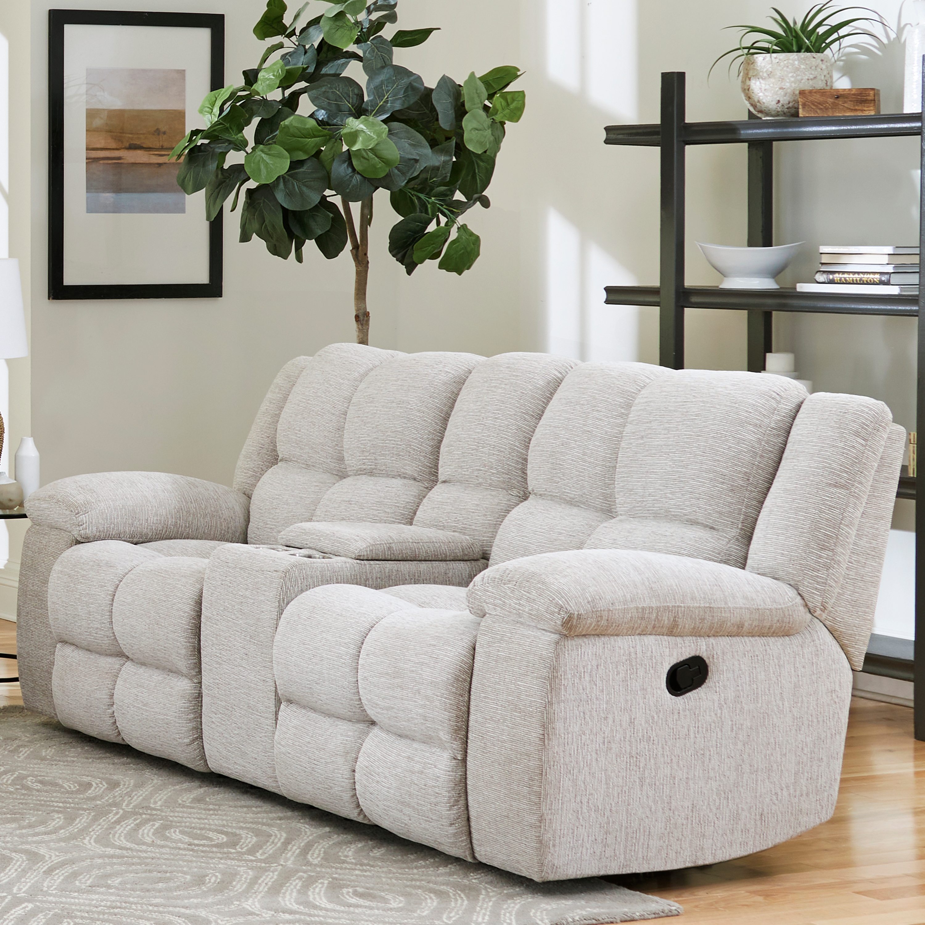 Parker Living Buster Manual Reclining Console Loveseat