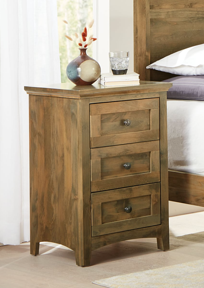 Archbold Furniture Emmerson 3-Drawer Nightstand