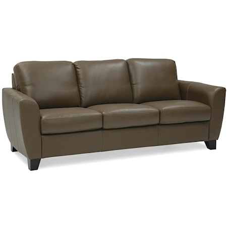 Marymount Contemporary Upholstered Sofa with Teardrop Arms