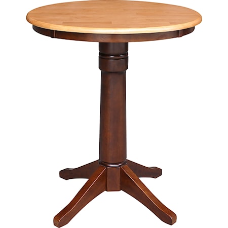 Transitional 30" Pedestal Table