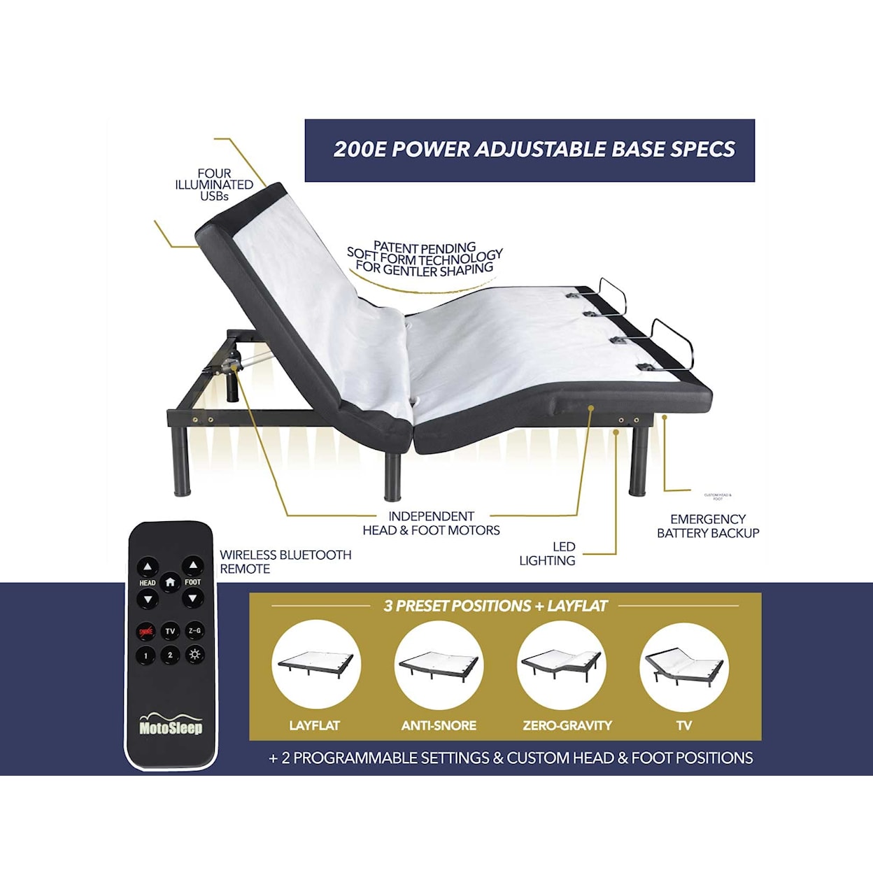 Steve Silver Softform Softform Adjustable Base TXL