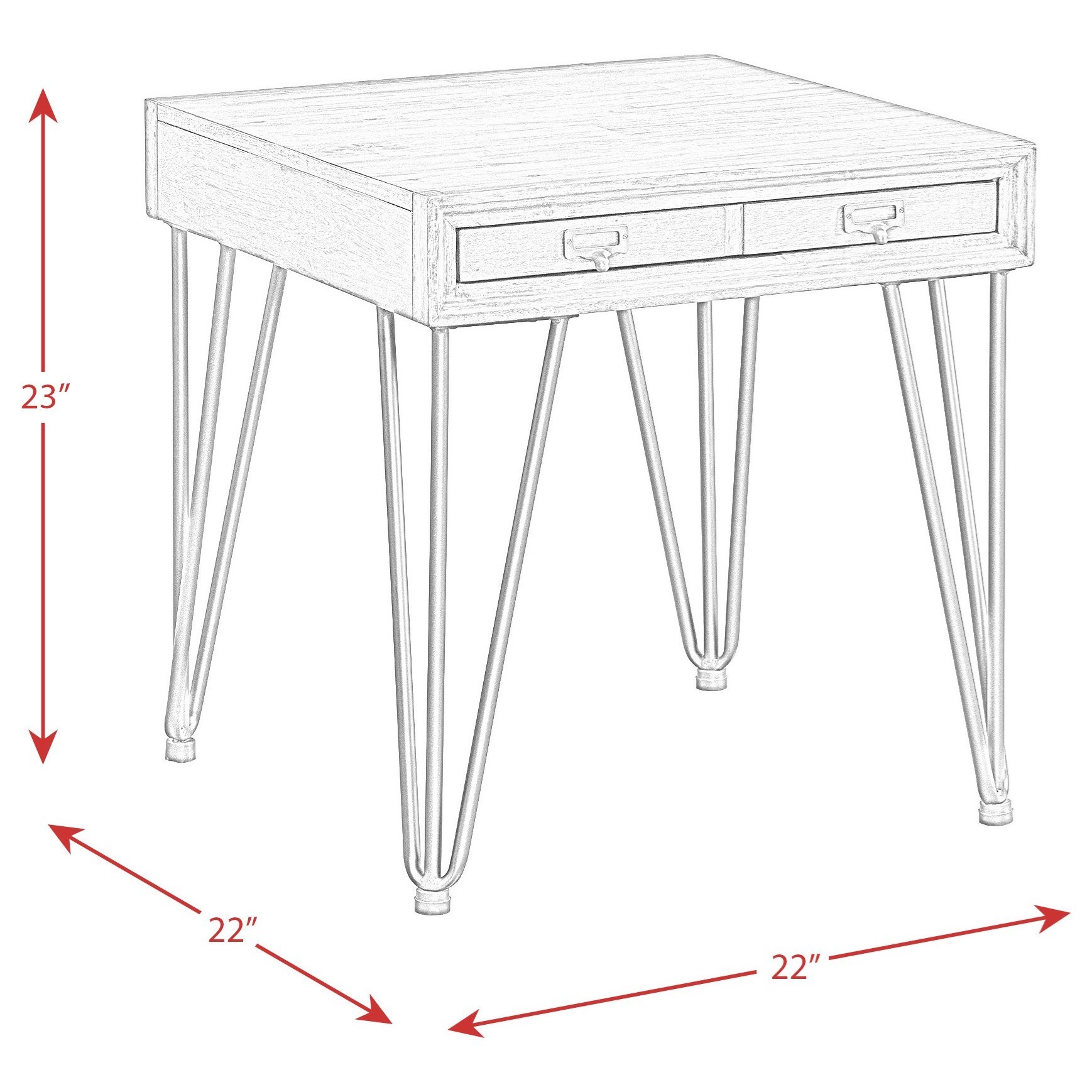 Elements International Boone End Table