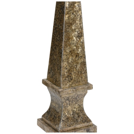 Gold Tortoise Capiz Obelisk (Lg)