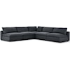 Modway Commix 5 Piece Sectional Sofa Set