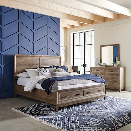 Casual King Storage Bedroom Group