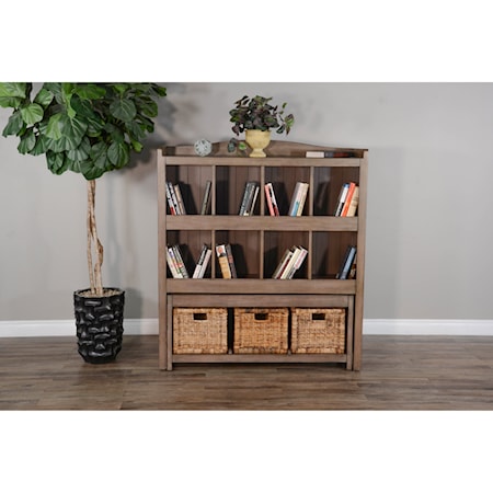 Storage Bookcase w/ Trundle Bench