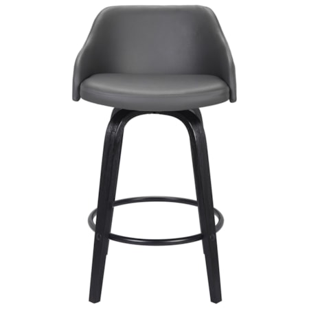 Faux Leather 30&quot; Bar Height Swivel Barstool