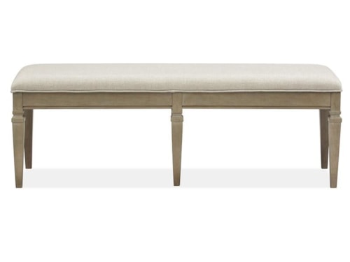 Transitional Upholstered Dining Bench