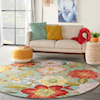 Nourison Fantasy 7'6" Round  Rug