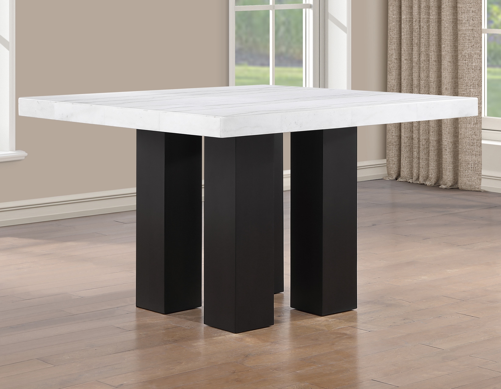 54" Sq. Marble-Top Counter Table
