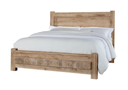 Rustic California King Low Profile Bed