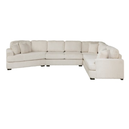 4-pc. Sectional Sofa w/Left Cuddler