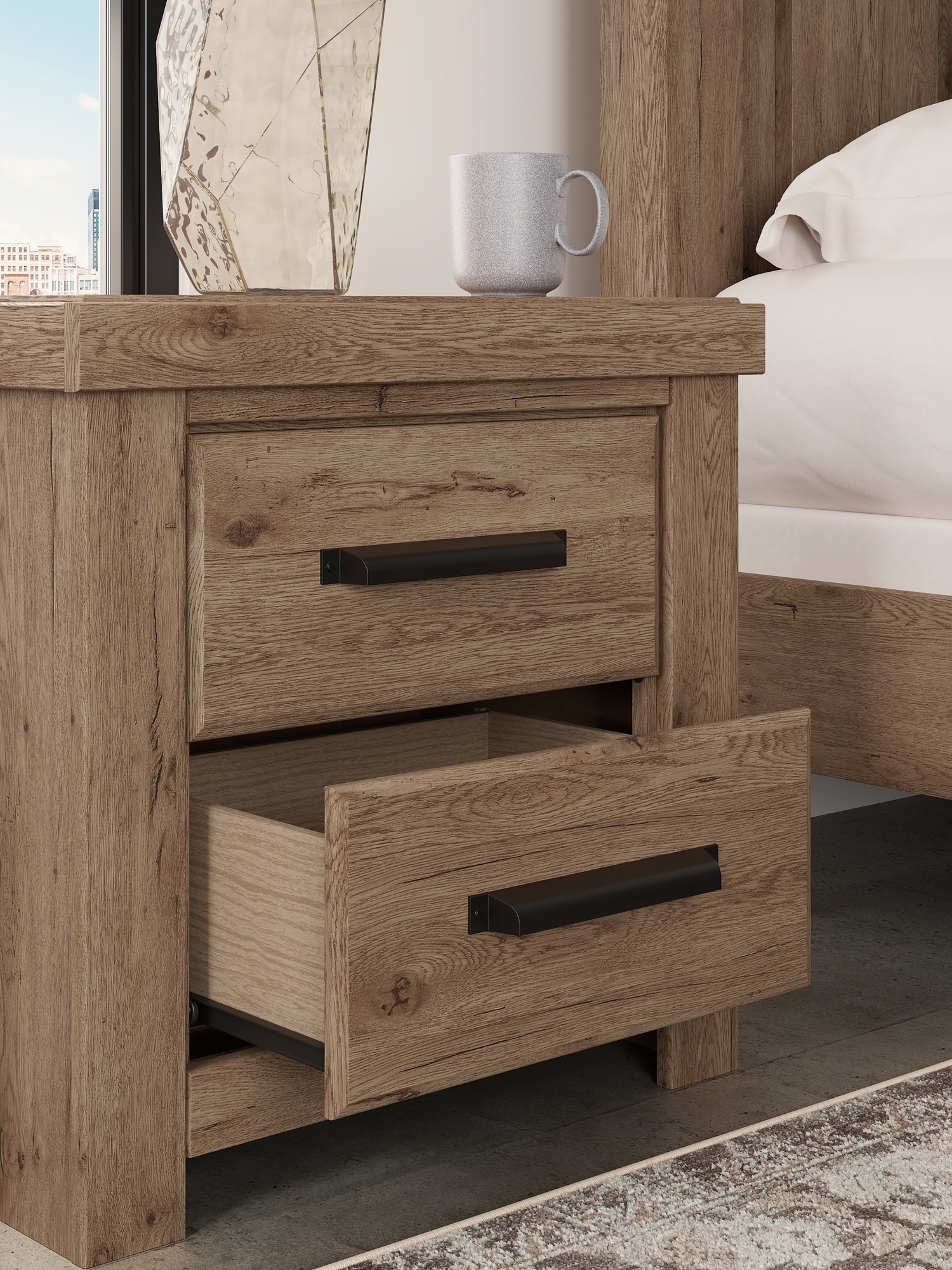 2-drawer Nightstand