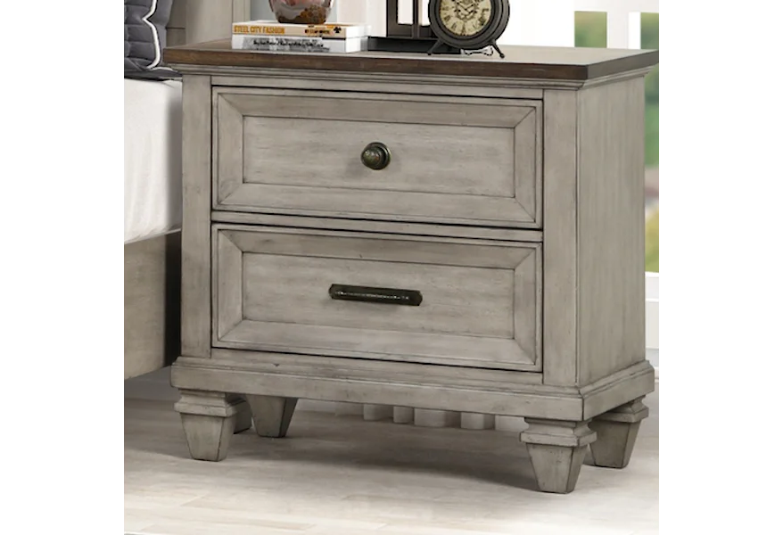 Mariana 2-Drawer Nightstand by New Classic at Beck's Furniture
