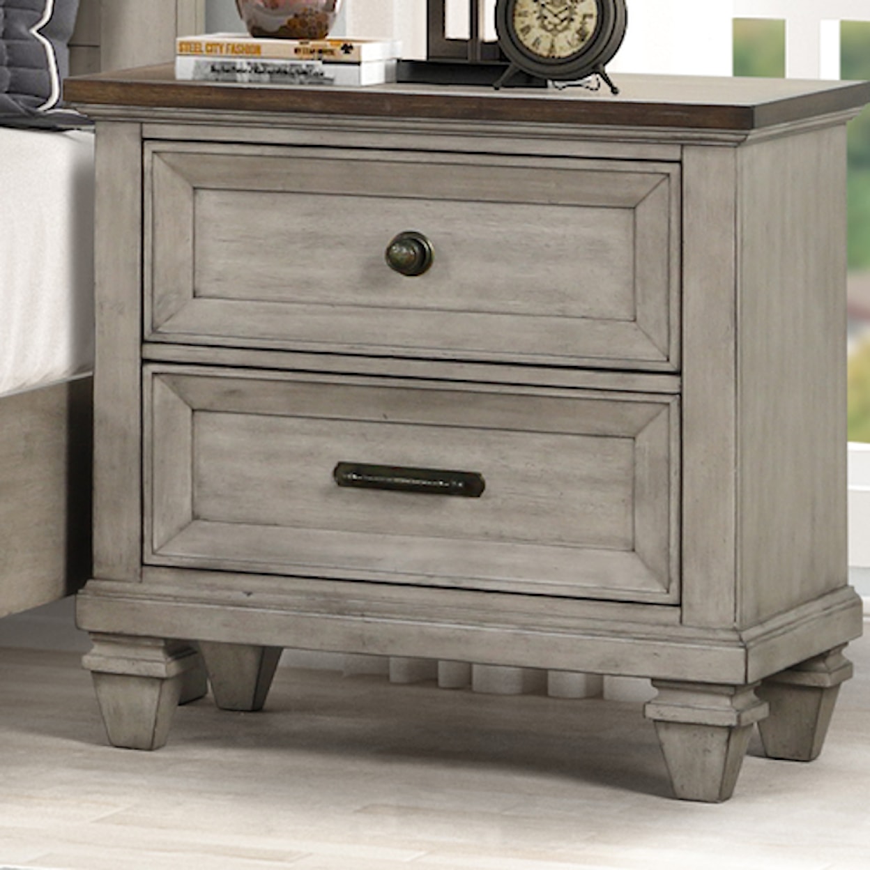 New Classic Mariana 2-Drawer Nightstand