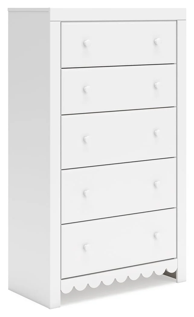 Signature Design by Ashley Mollviney B2540-46 5-Drawer Chest | Standard ...