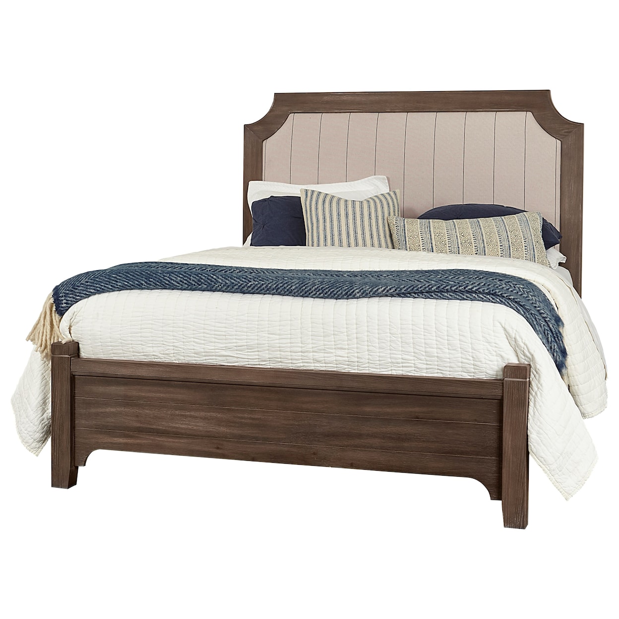 Vaughan-Bassett Bungalow King Upholstered Bed