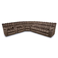 Casual Styled Reclining Sectional Sofa