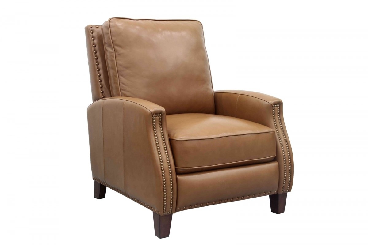 Transitional Push Back Recliner with Footrest Extension