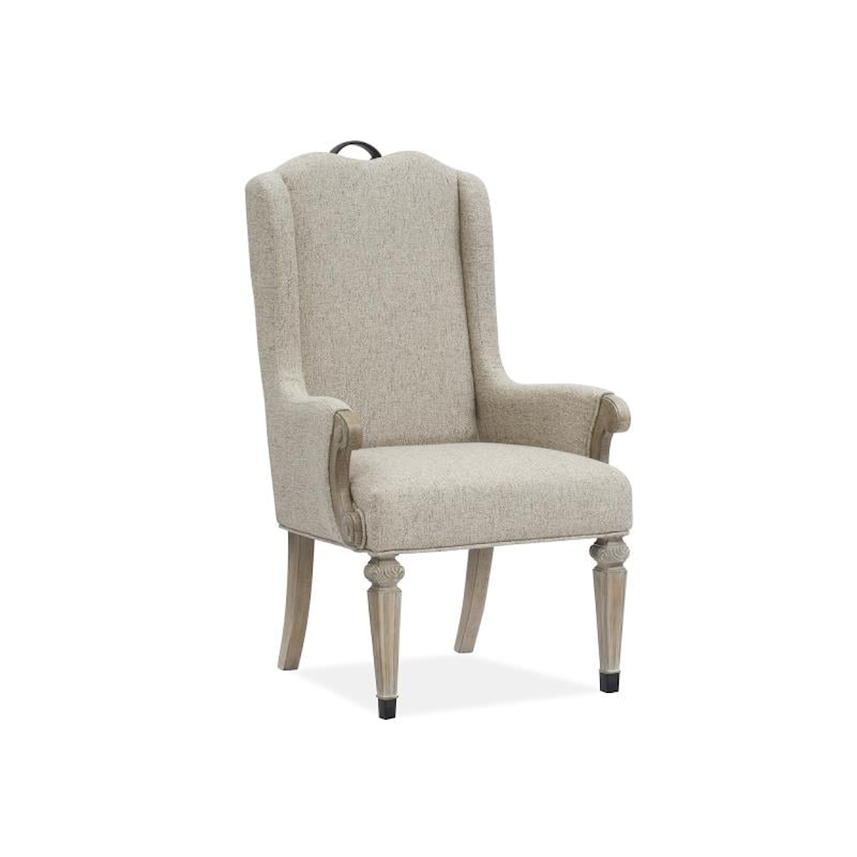 Magnussen Home Marisol Dining Upholstered Dining Arm Chair 