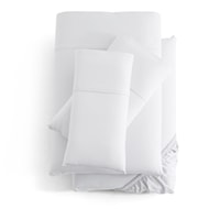 Queen White Rayon From Bamboo Pillowcase