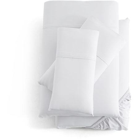 Queen White Pillowcase