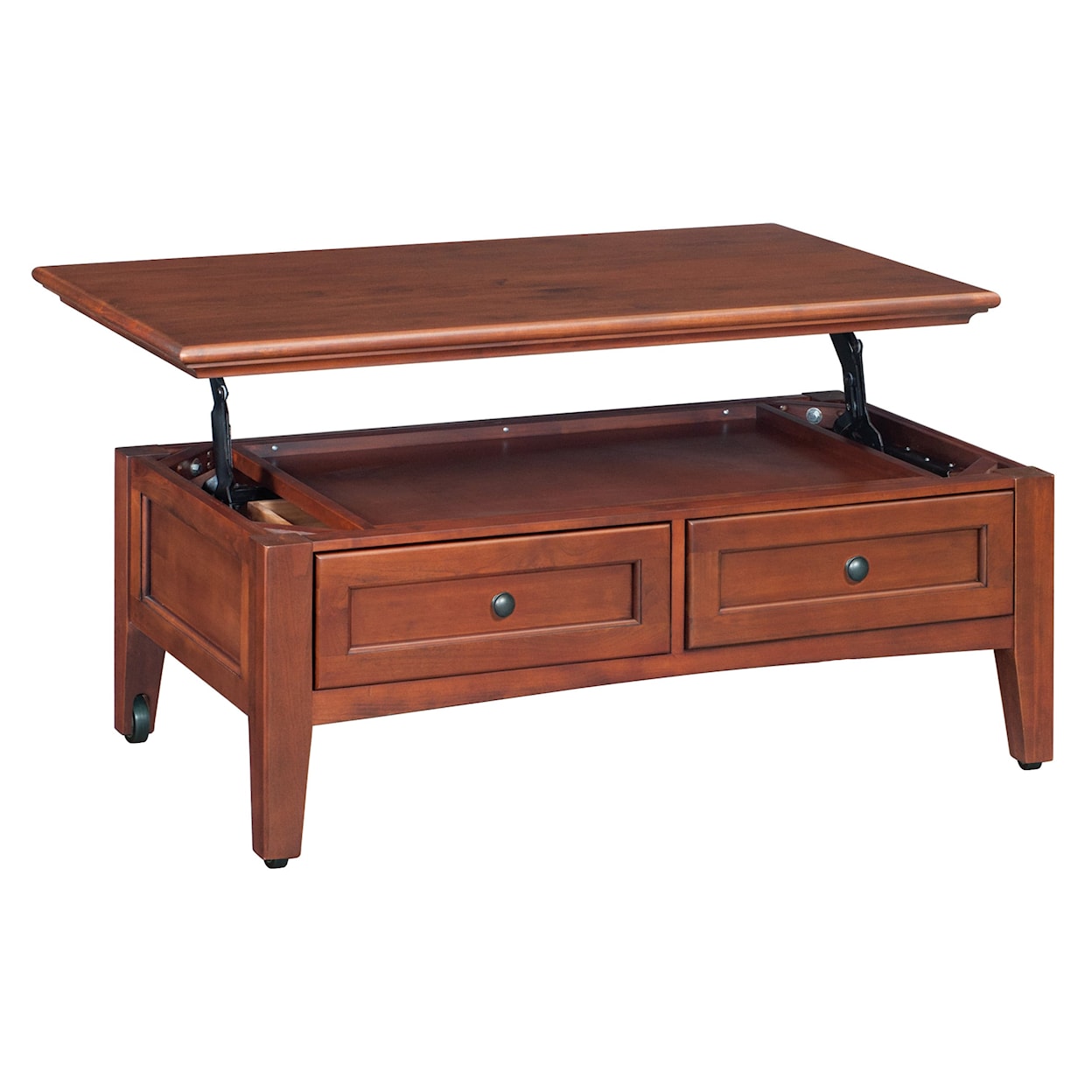 Whittier Wood McKenzie Cafe  Lift Top Coffee Table