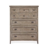 Five Drawer Chest with Felt-Lined Top Drawer