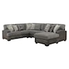 Emerald Berlin 4-Piece Sectional with RSF Chaise