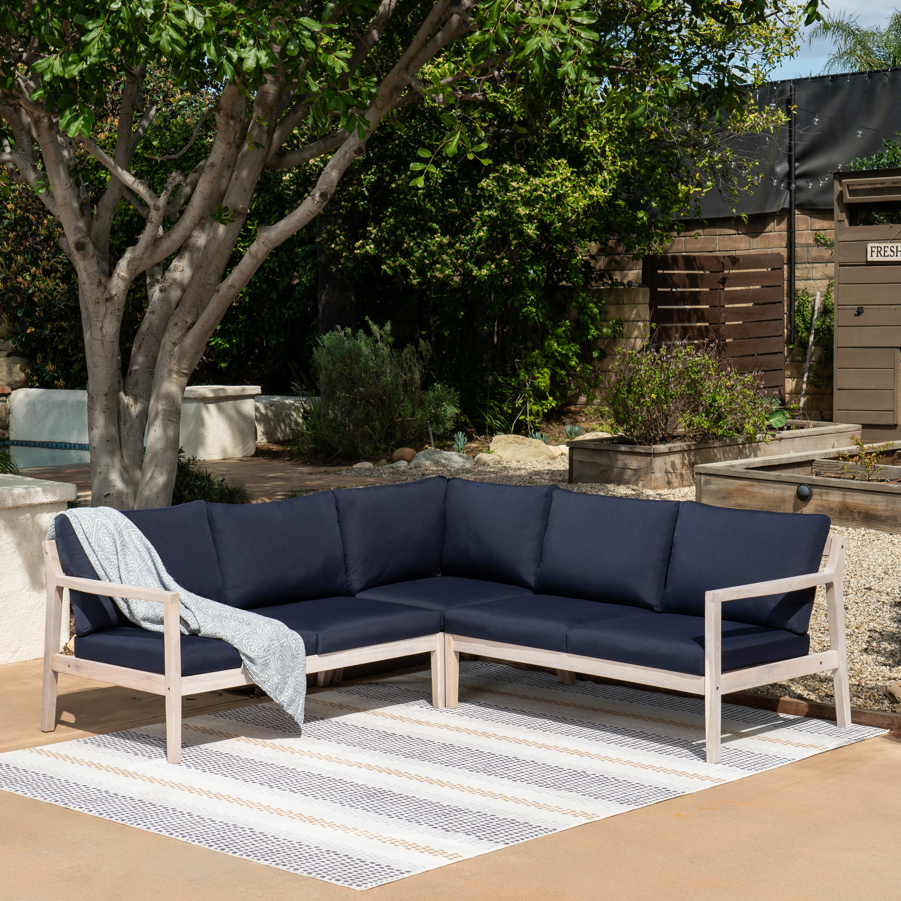 3-Piece Outdoor Sectional Sofa