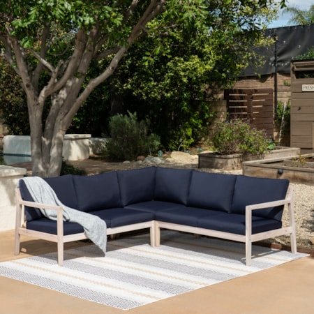 3-Piece Outdoor Sectional Sofa