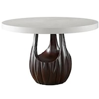 Transitional Round Dining Table