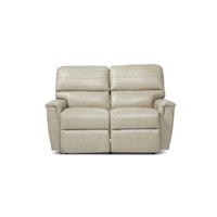 Casual Power Reclining Loveseat with Headrest