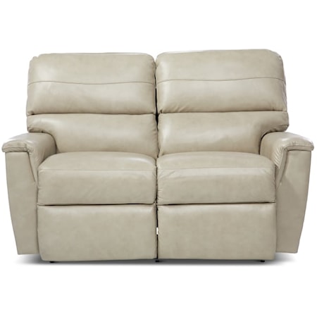 Casual Power Reclining Loveseat with Headrest