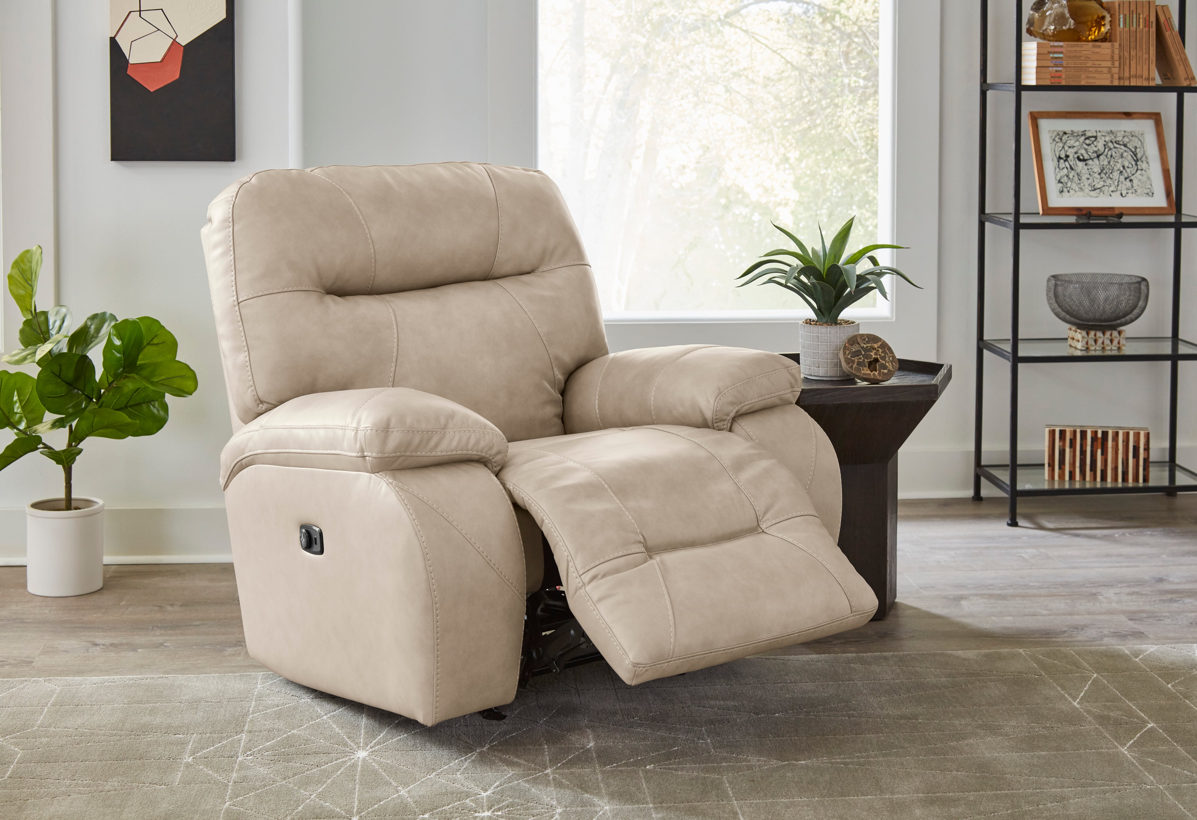 Best Home Furnishings Arial 6MP65LU 75687L Casual Power Swivel Glider