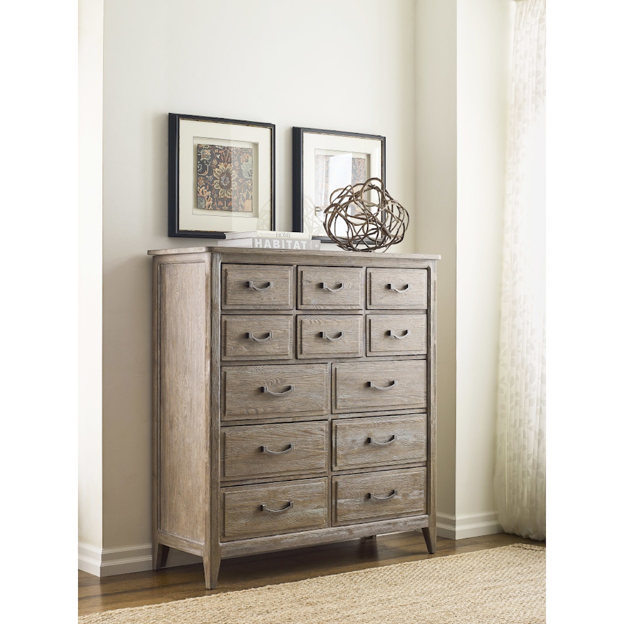 Kincaid Furniture Urban Cottage Forester Twelve Drawer Mule Chest