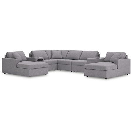 8-Piece Sectional With Chaise