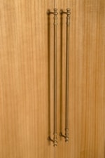 Furniture Classics  Transitional 3-Drawer Bar Cabinet with Gold Pulls
