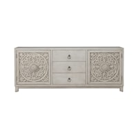 Global 3-Drawer Accent Cabinet with Wire Mangement