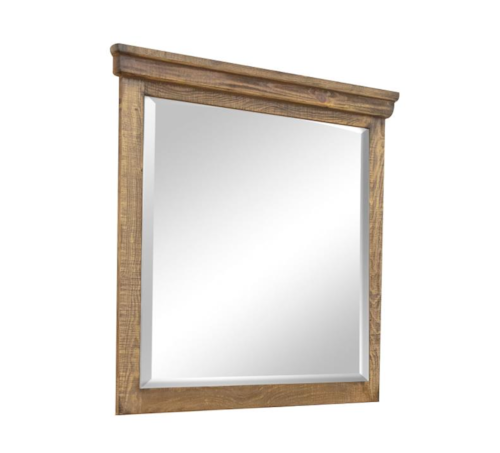 Rustic Solid Wood Dresser Mirror