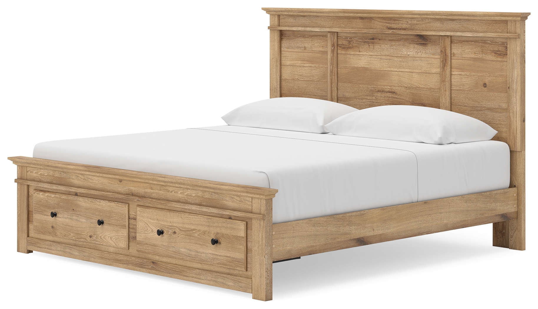 King Panel Storage Bed