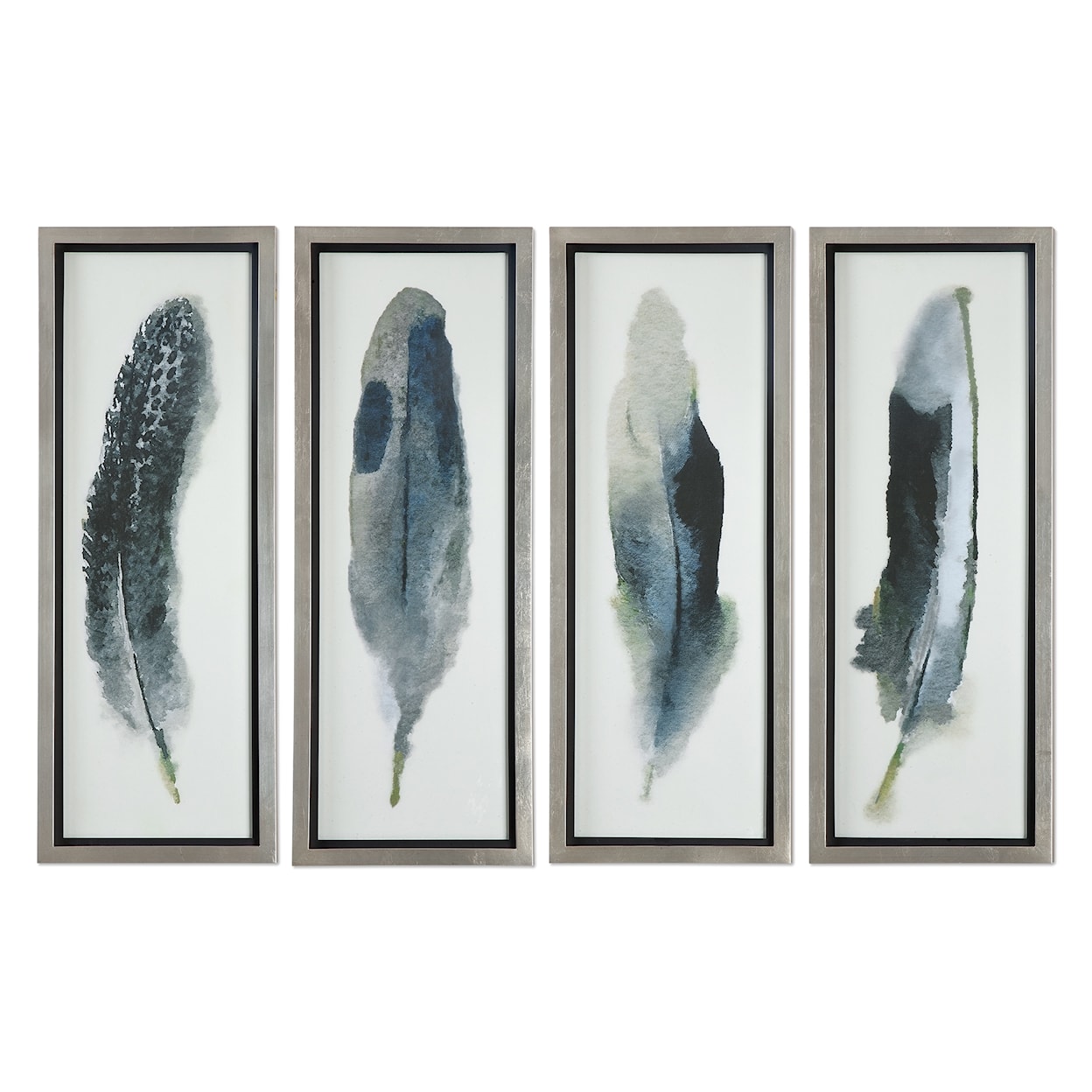 Uttermost Framed Prints Feathered Beauty Prints, S/4