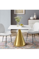 Modway Tupelo 40" Marble Dining Table