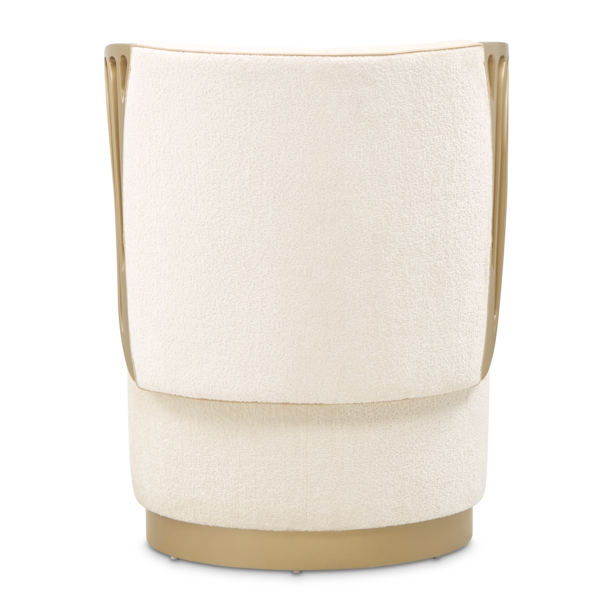 Upholstered Barrel-Back Vanity Chair