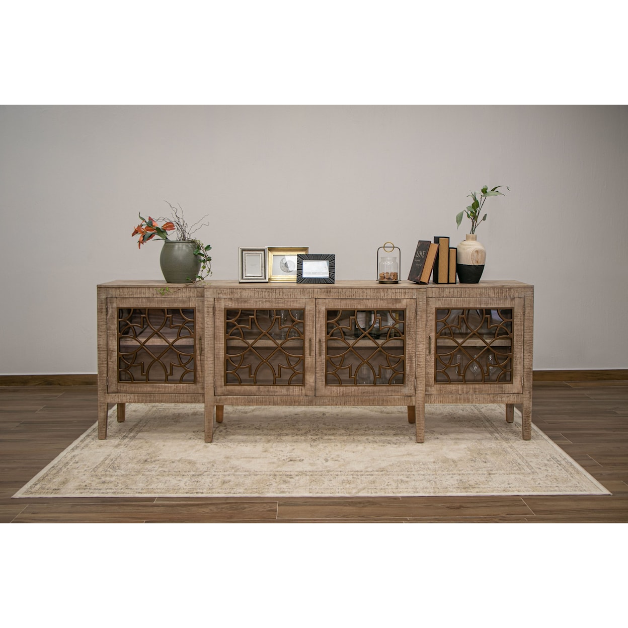 International Furniture Direct Drift Sand Console Table