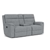 Flexsteel Mason Reclining Loveseat with Console