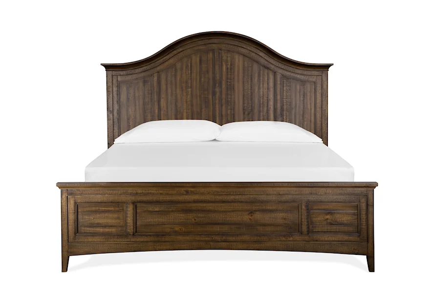 Bay Creek Bedroom King Arched Bed by Magnussen Home at Z & R Furniture