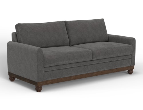 Contemporary Sofa with Bun Feet
